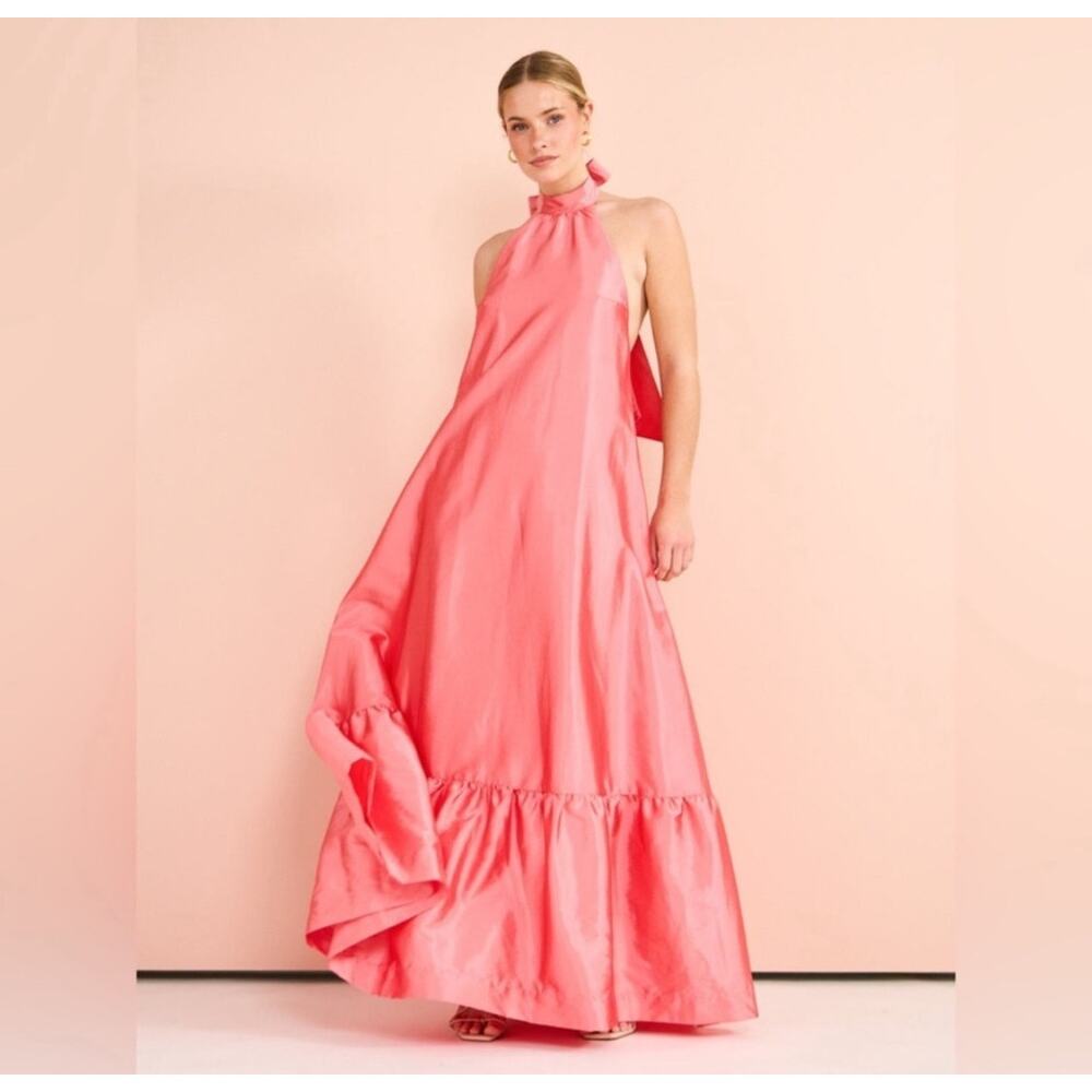Free People x Hansen And Gretel Gateau Gown In Watermelon